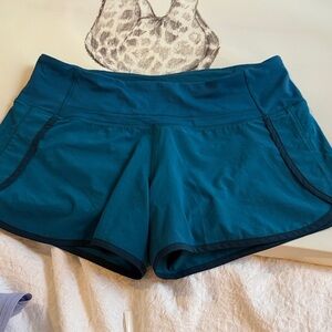 lululemon athletica 4” Speed up Short Teal Women's Athletic Shorts